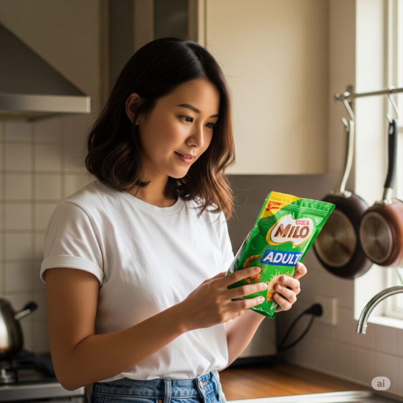 大人 の ミロ を見ている女性