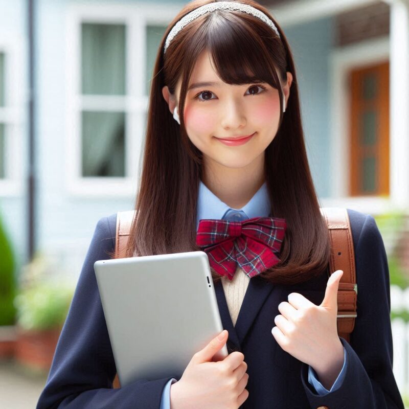 ipad を学生が活用している