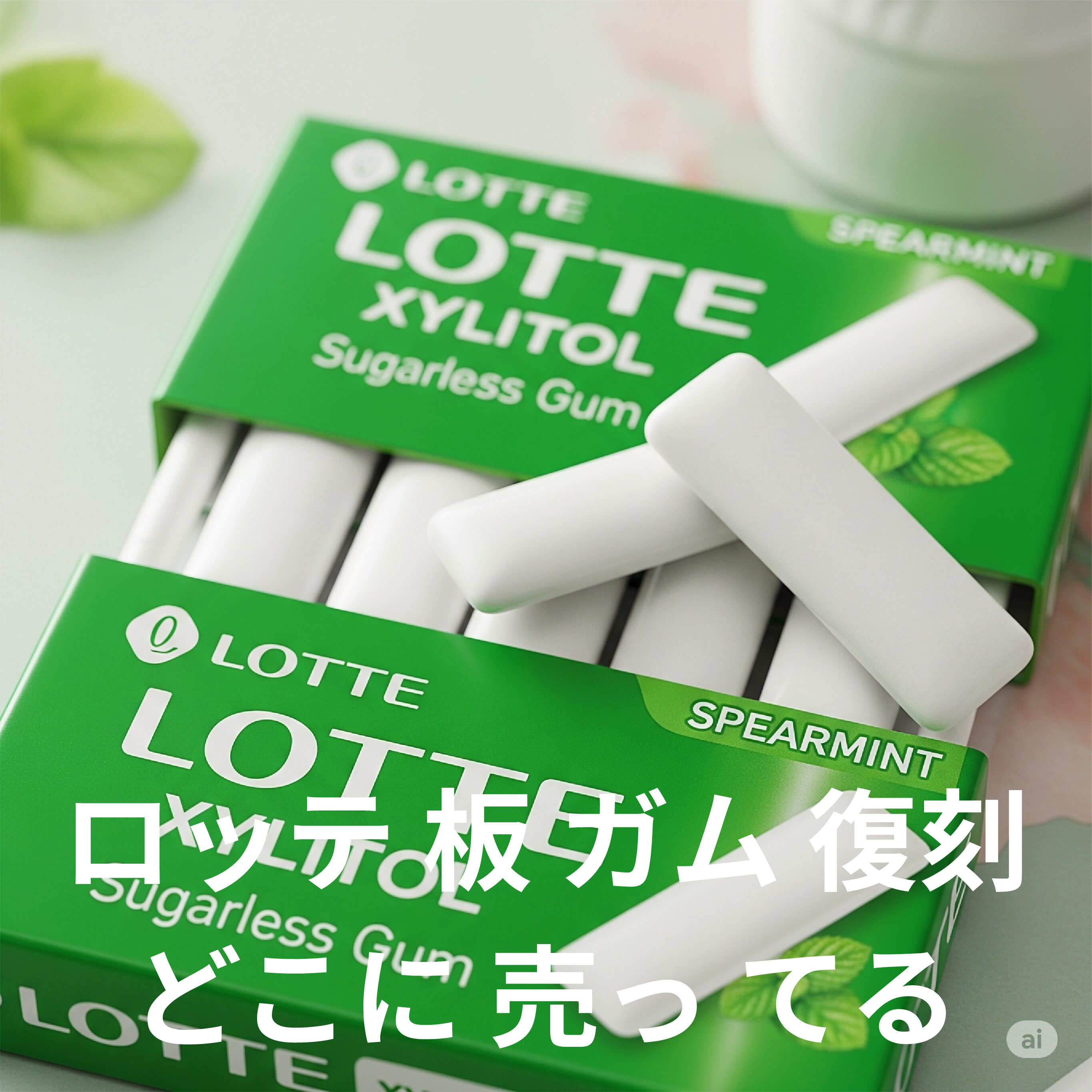 ロッテ 板 ガム 復刻 どこに 売っ てる？梅ガムやコーヒーガムも解説 | よし爺！どこで売ってるの？