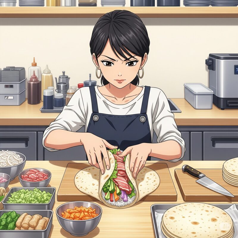 トルティーヤ で料理
