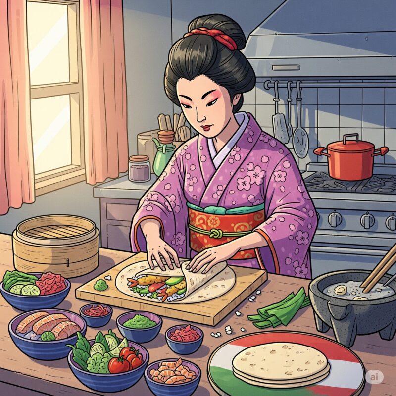 トルティーヤ で料理