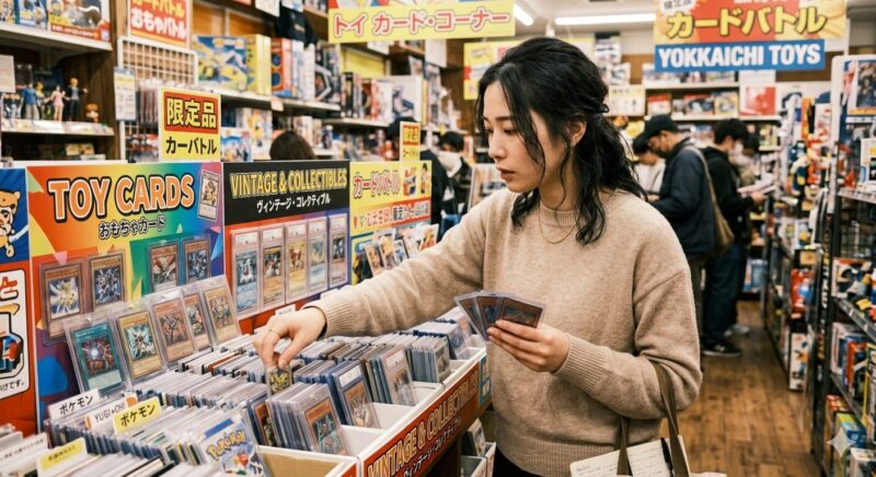 アイプリ セーブ カードを探している女性