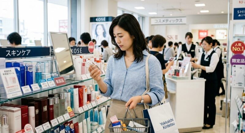 化粧をしている女性