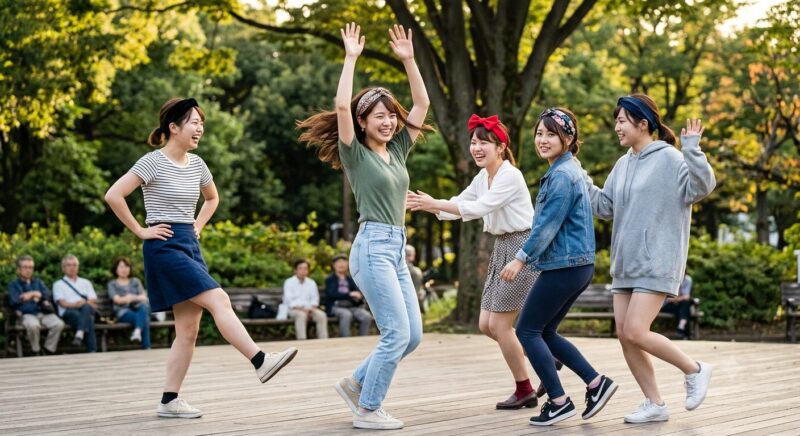 ズートピア カチューシャを付けて踊っている女性達